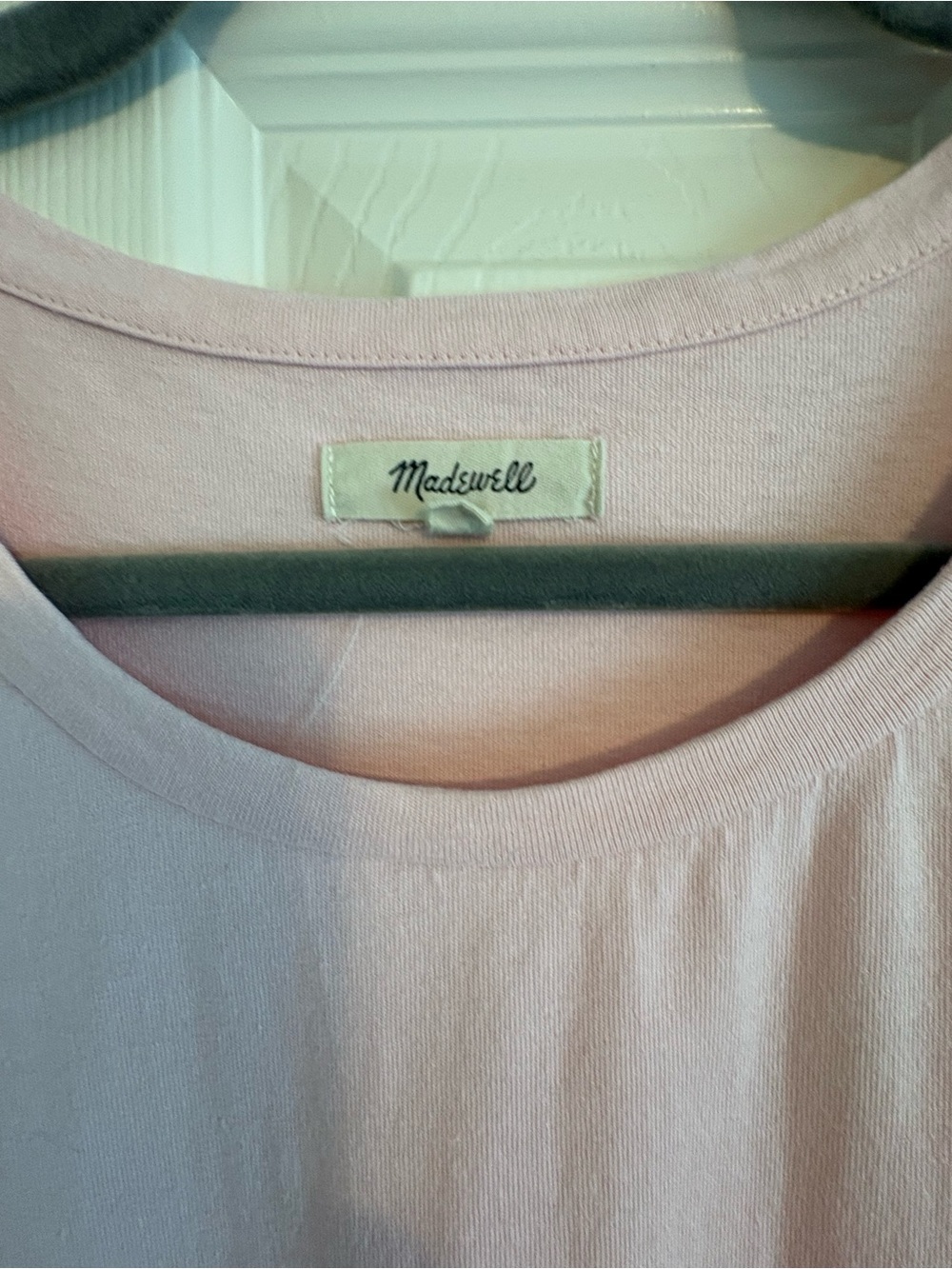 Madewell Pink French Terry Puff Sleeve Dress | 100% Cotton | Size XL - Picture 8 of 8